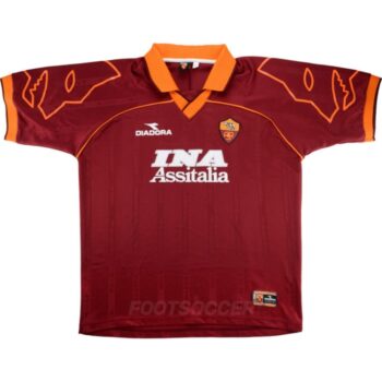 1999-00 Maillot Retro Vintage AS Roma Home