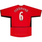 2002-04 Maillot Retro Vintage Manchester United Home Ferdinand