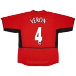 2002-04 Maillot Retro Vintage Manchester United Home Veron