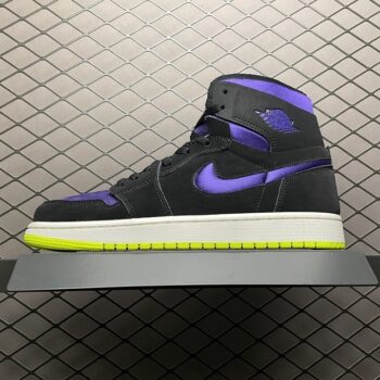 Air Jordan 1 High Zoom Air Black Court Purple Lemon Venom