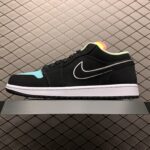 Air Jordan 1 Low Black Aurora Green Laser Orange