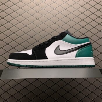 Air Jordan 1 Low White Black Mystic Green