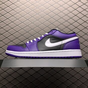 Air Jordan 1 Low Black Purple