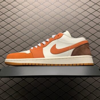 Air Jordan 1 Low White Orange Mecanic
