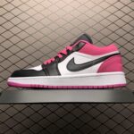 Air Jordan 1 Low Black Active Fuchsia