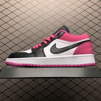 Air Jordan 1 Low Black Active Fuchsia