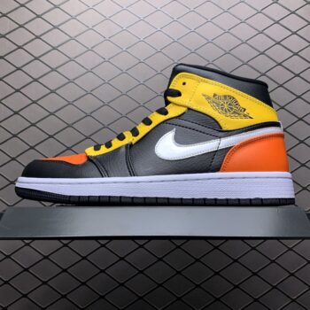 Air Jordan 1 MID Amarillo leather Orange