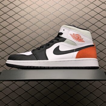 Air Jordan 1 MID White Black Red Spruce