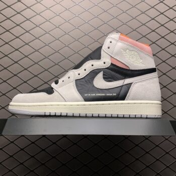 Air Jordan 1 High Retro Neutral Grey Hyper Crimson