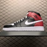 Air Jordan 1 MID Black White Noble Red