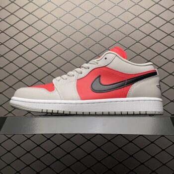 Air Jordan 1 Retro Low Light Iron Ore Siren Red
