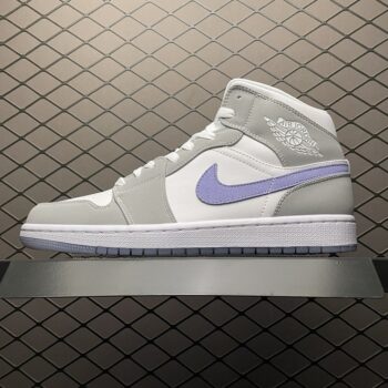 Air Jordan 1 Mid Wolf Grey Aluminum