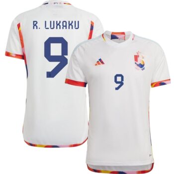 MAILLOT BELGIQUE EXTERIEUR COUPE DU MONDE 2022 LUKAKU