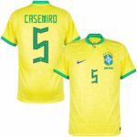 MAILLOT BRESIL DOMICILE COUPE DU MONDE 2022 CASEMIRO