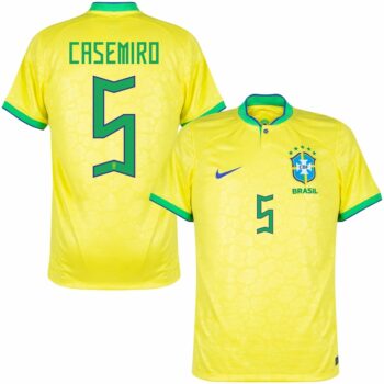 MAILLOT BRESIL DOMICILE COUPE DU MONDE 2022 CASEMIRO