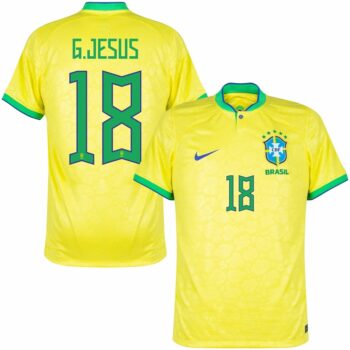 MAILLOT BRESIL DOMICILE COUPE DU MONDE 2022 G.JESUS