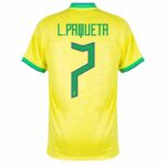 MAILLOT BRESIL DOMICILE COUPE DU MONDE 2022 L.PAQUETA