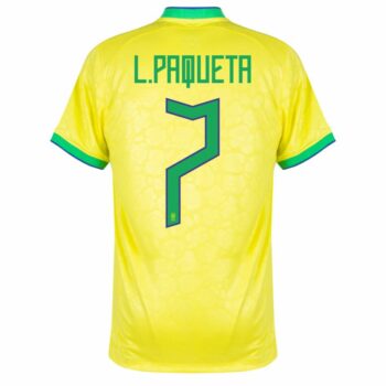 MAILLOT BRESIL DOMICILE COUPE DU MONDE 2022 L.PAQUETA