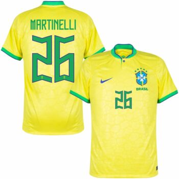 MAILLOT BRESIL DOMICILE COUPE DU MONDE 2022 MARTINELLI