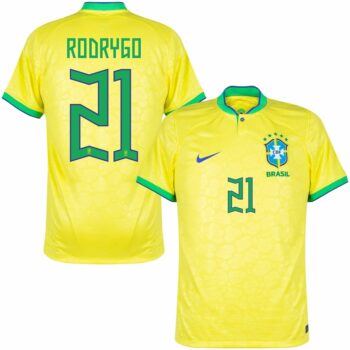 MAILLOT BRESIL DOMICILE COUPE DU MONDE 2022 RODRYGO