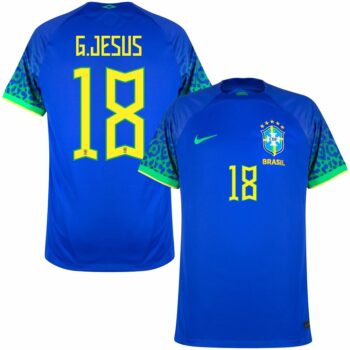 MAILLOT BRESIL EXTERIEUR COUPE DU MONDE 2022 G.JESUS