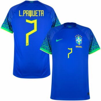 MAILLOT BRESIL EXTERIEUR COUPE DU MONDE 2022 L.PAQUETA