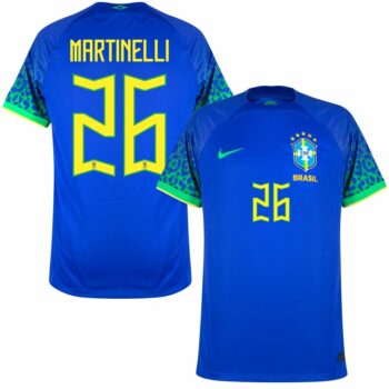 MAILLOT BRESIL EXTERIEUR COUPE DU MONDE 2022 MARTINELLI