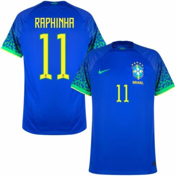 MAILLOT BRESIL EXTERIEUR COUPE DU MONDE 2022 RAPHINHA