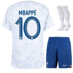 MAILLOT KIT ENFANT EQUIPE DE FRANCE EXTERIEUR 2023 2024 MBAPPE