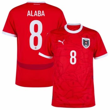 Maillot Autriche Domicile 2024 2025 Alaba