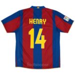 Maillot Barca Domicile 2007-2008 Henry