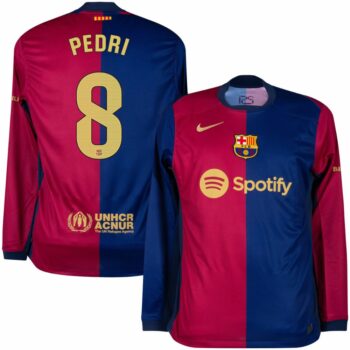 Maillot Barca Pedri 2024 2025 Domicile Manches Longues