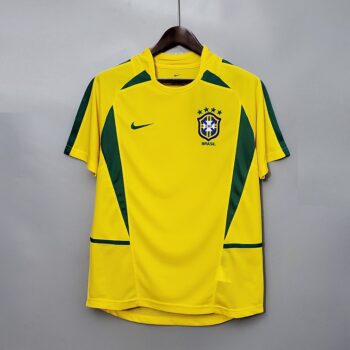 Maillot Bresil Retro Vintage Domicile 2002