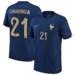 Maillot Enfant Equipe de France Domicile 2023 2024 Camavinga