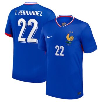 Maillot Equipe de France Domicile 2024 2025 T. Hernandez