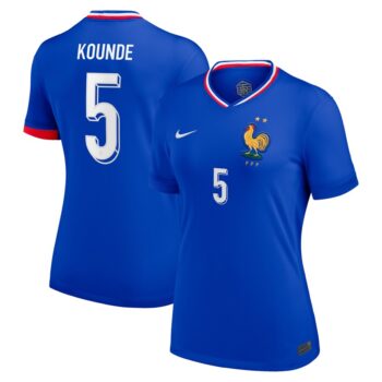 Maillot Equipe de France Femme Domicile 2024 2025 Kounde
