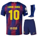 Maillot Kit Enfant Barca Domicile 2025 2026 Lamine Yamal UCL