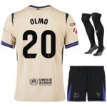 Maillot Kit Enfant Barca Exterieur 2025 2026 Olmo La Liga