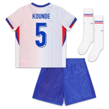 Maillot Kit Enfant Equipe de France Exterieur 2024 2025 Kounde