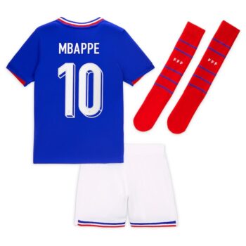 Maillot Kit Enfant Equipe de France Mbappe 2024 2025 Domicile