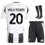 Maillot Kit Enfant Juventus Domicile 2024 2025 Kolo Muani