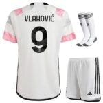 Maillot Kit Enfant Juventus Extérieur 2023 2024 Vlahovic