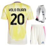 Maillot Kit Enfant Juventus Exterieur 2024 2025 Kolo Muani