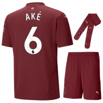 Maillot Kit Enfant Manchester City Third 2024 2025 Aké
