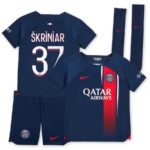 Maillot kit Enfant PSG Domicile 2023 2024 Skriniar