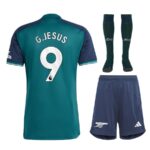 Maillot Kit enfant Third Arsenal 2023 2024 G.Jesus