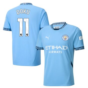 Maillot Manchester City Domicile 2024 2025 Doku