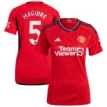 MAILLOT MANCHESTER UNITED DOMICILE 2023 2024 FEMME MAGUIRE