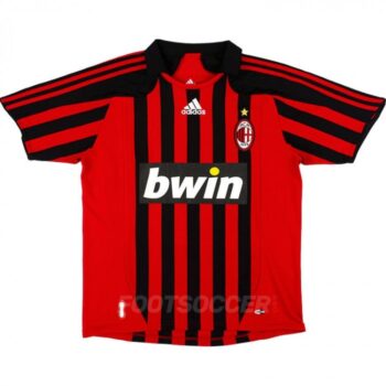2007-08 Maillot Milan AC Retro Vintage Home