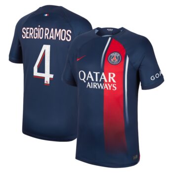 MAILLOT PSG DOMICILE 2023 2024 SERGIO RAMOS